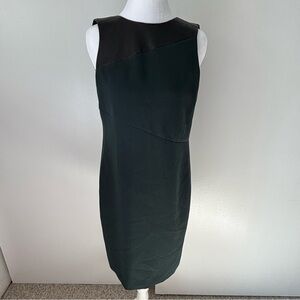 Armani Exchange Dark Green and Black Midi Dress
